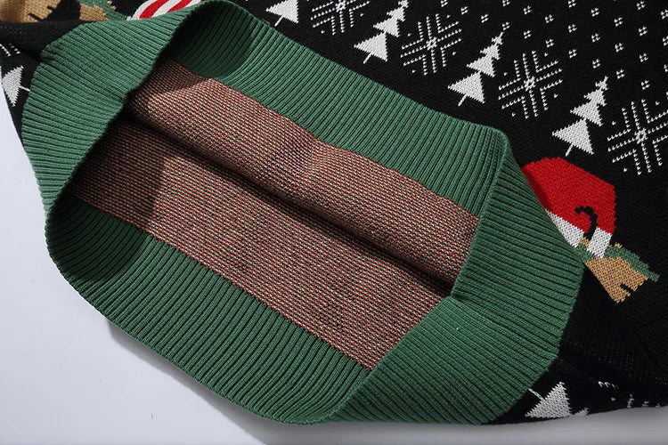 2025 Ugly Christmas Sweater For gift Santa Elf Funny Pullover Womens Mens Jerseys Loose Sweaters Tops Autumn Winter Clothing Top