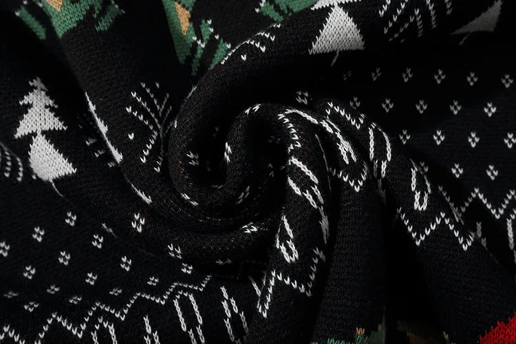 2025 Ugly Christmas Sweater For gift Santa Elf Funny Pullover Womens Mens Jerseys Loose Sweaters Tops Autumn Winter Clothing Top