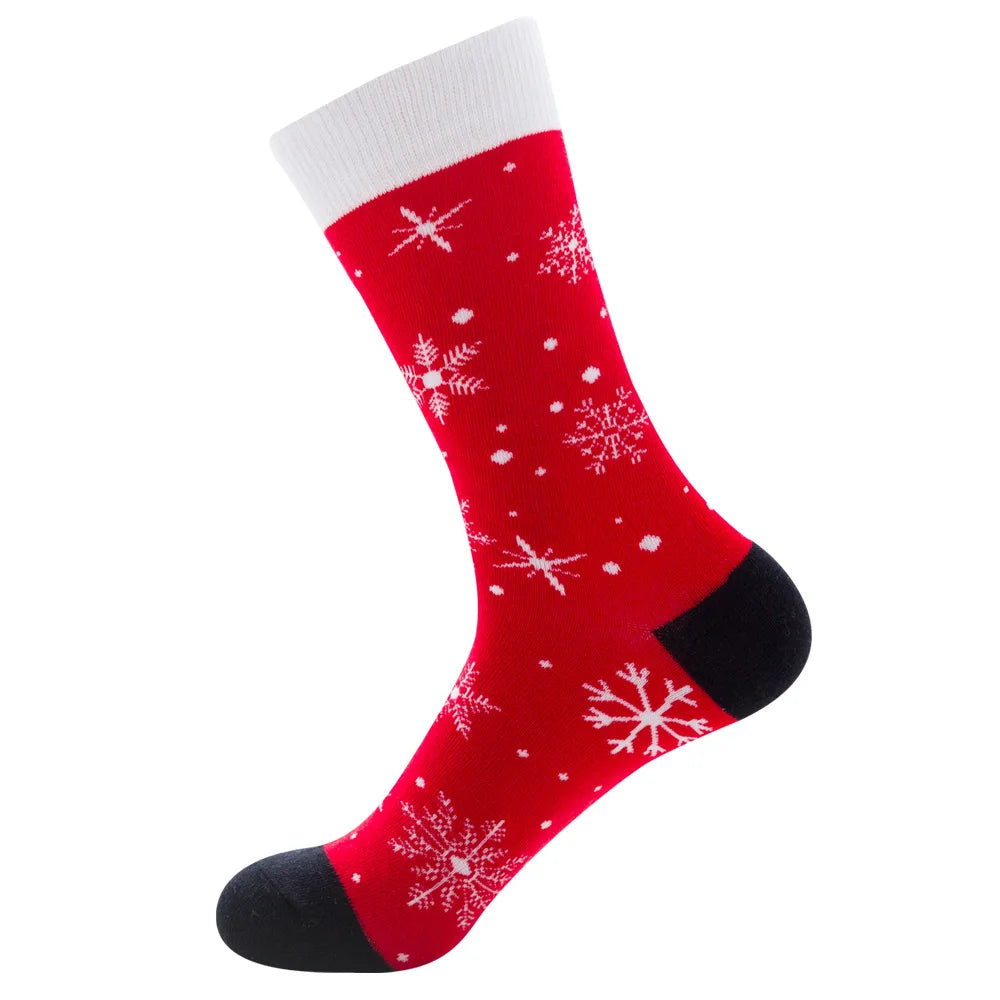 Christmas socks for men cotton winter warm sock unisex new year cartoon elk socks male Santa Claus sox dropshipping