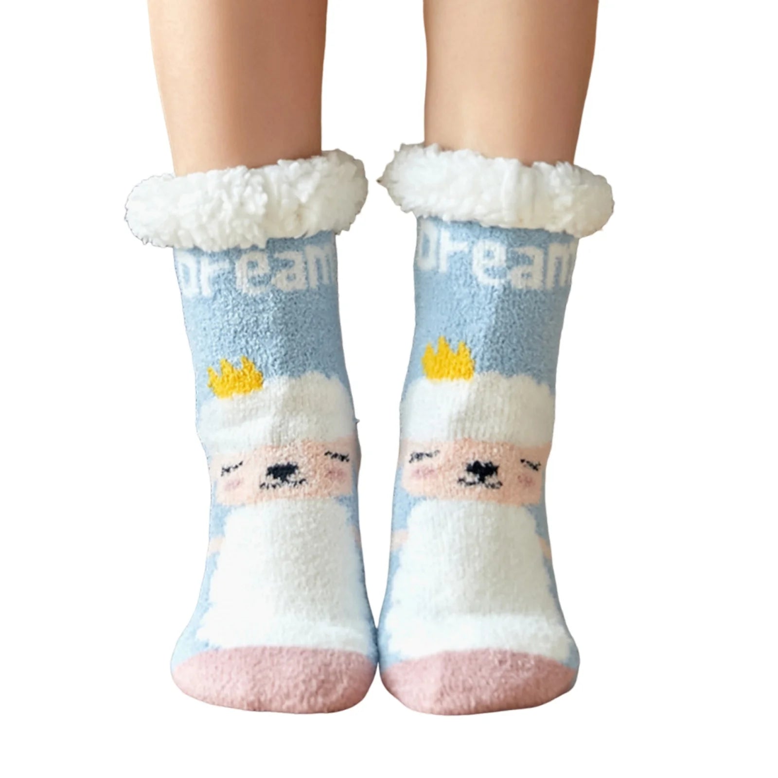 Christmas Fuzzy Slipper Socks Womens Floor Sock Soft Female Shoes Home Indoor Christmas gifts Silicone Non-slip Slipper Socks