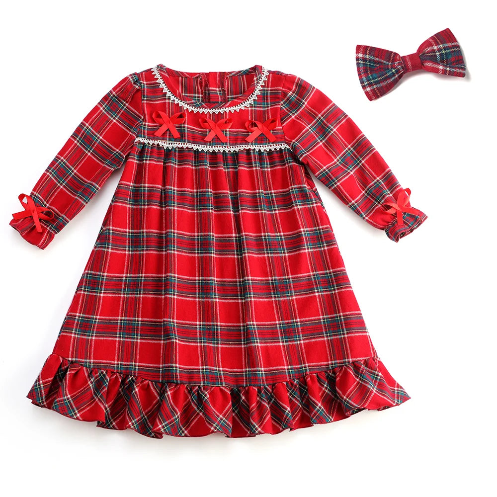 Boys girls baby eye masks bow family matching flannel pyjamas kids velvet Christmas pajamas sets