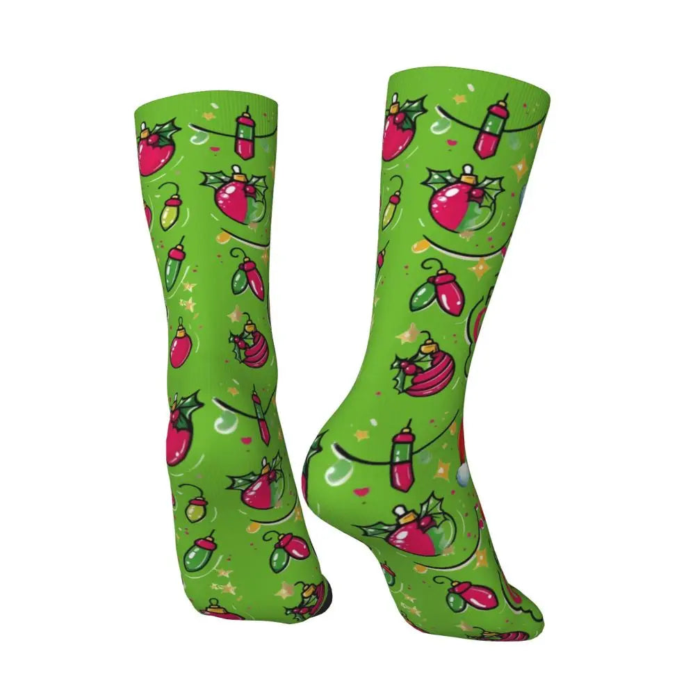Cartoon Grinchh Xmas Socks Men's Women's Funny Happy Christmas Socks Hip Hop Spring Summer Autumn Winter Socks Gift