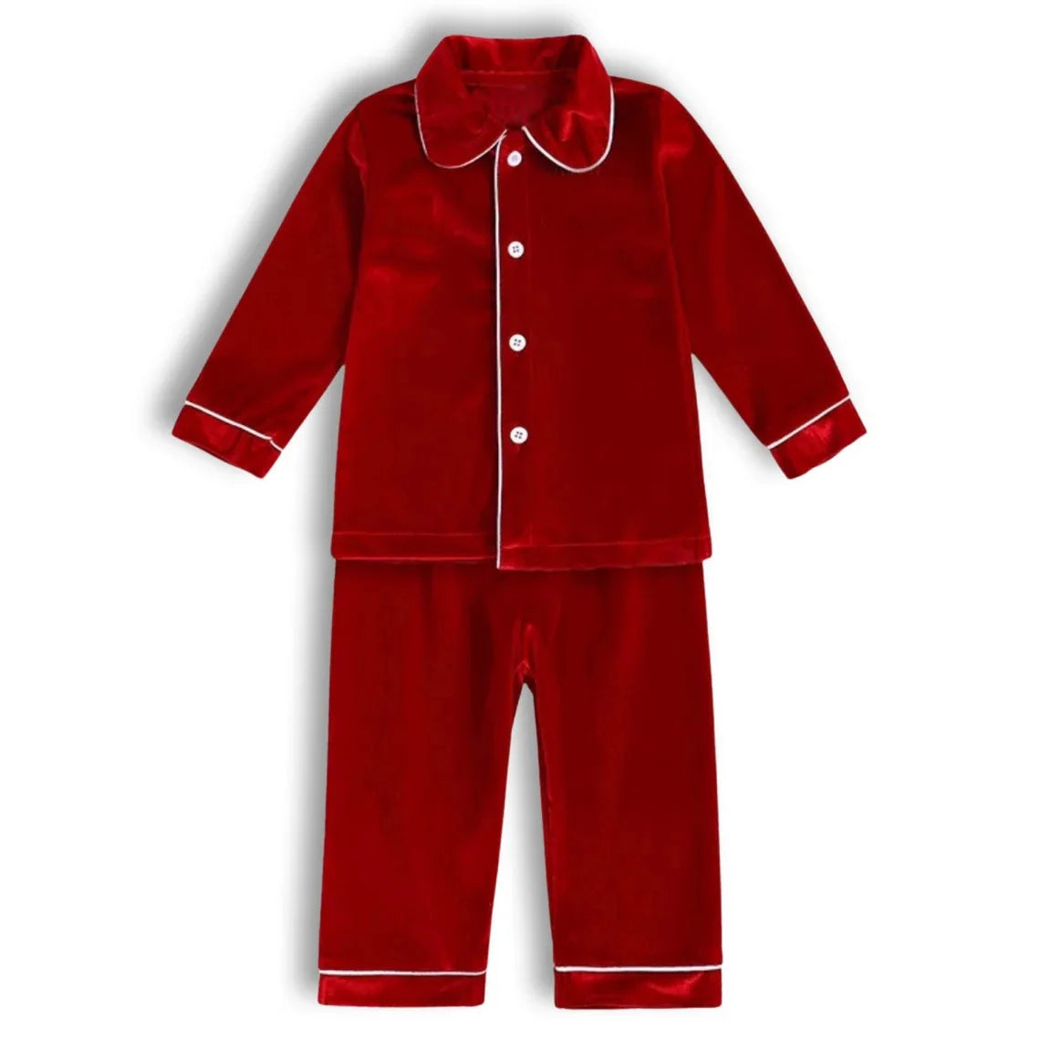 Christmas Pyjama Kids Matching Family mother kids Women Pajamas Sets Red Green Velvet Luxury Designer Boys Clothes Girls PJS