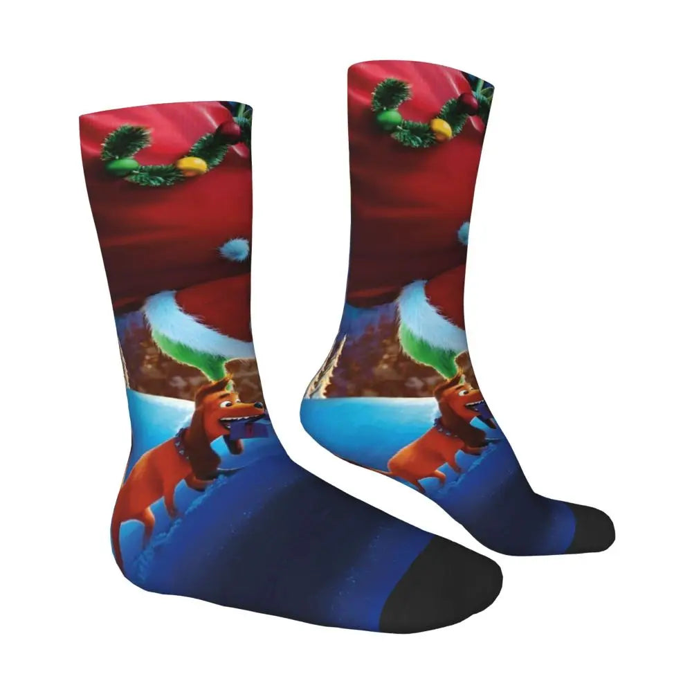 Cartoon Grinchh Xmas Socks Men's Women's Funny Happy Christmas Socks Hip Hop Spring Summer Autumn Winter Socks Gift