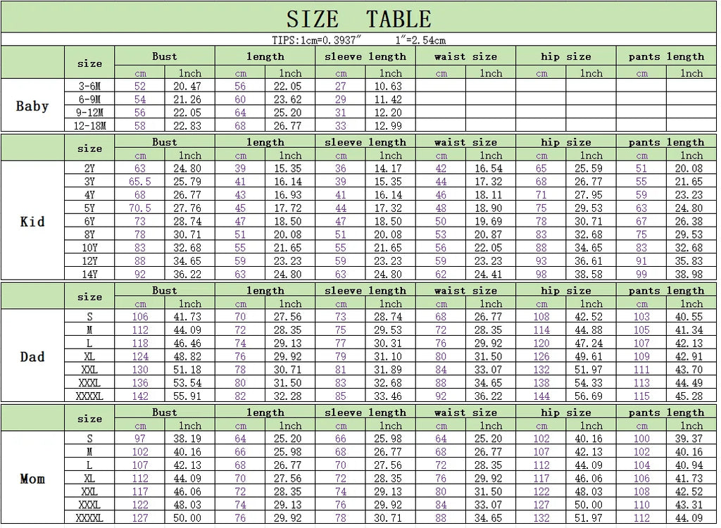 Family Matching Christmas Pajamas Sets - Adorable Santa & Reindeer Prints, Cozy Cotton Material