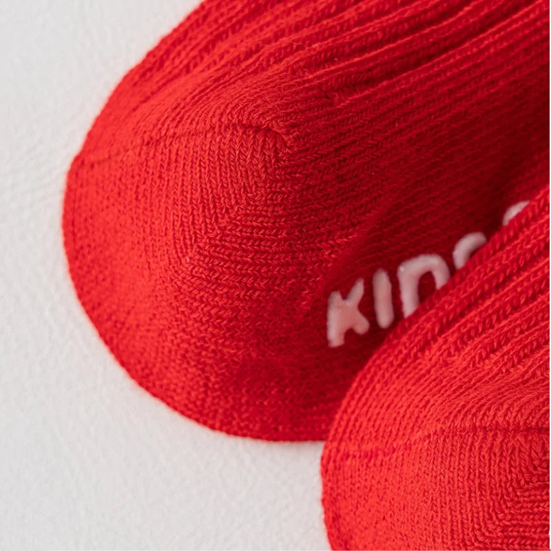 Christmas Baby Boys Girls Socks Autumn Winter Toddler Anti-slip Children Floor Socks Kids Red Festive Christmas Santa Claus Sock