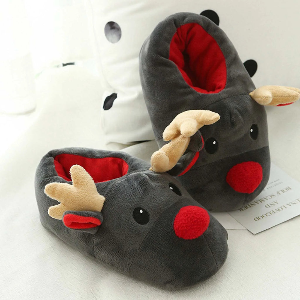 Christmas Slippers Women's Winter Soft Cotton Slippers Cute Household Shoes Warm Winter Shoes Indoor House Shoes House Shoes