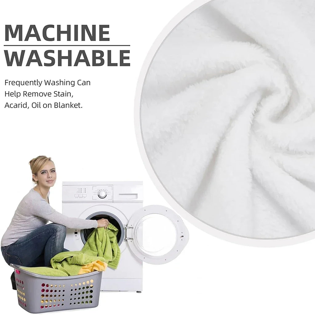 Christmas-Patterned Blanket Microfiber Flannel Cover Blanket Bedroom Living Room Sofa Soft And Comfortable Home Decoration