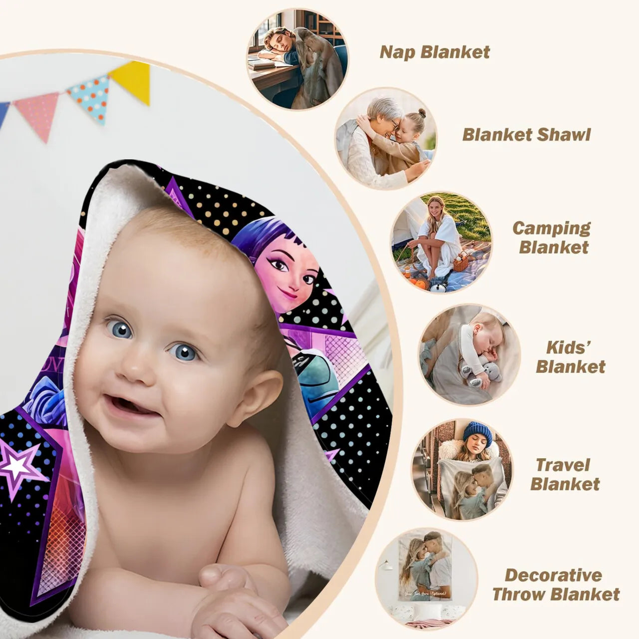 Christmas Red Blanket Featuring Santa Claus Design - Festive and Comfortable Home Decor