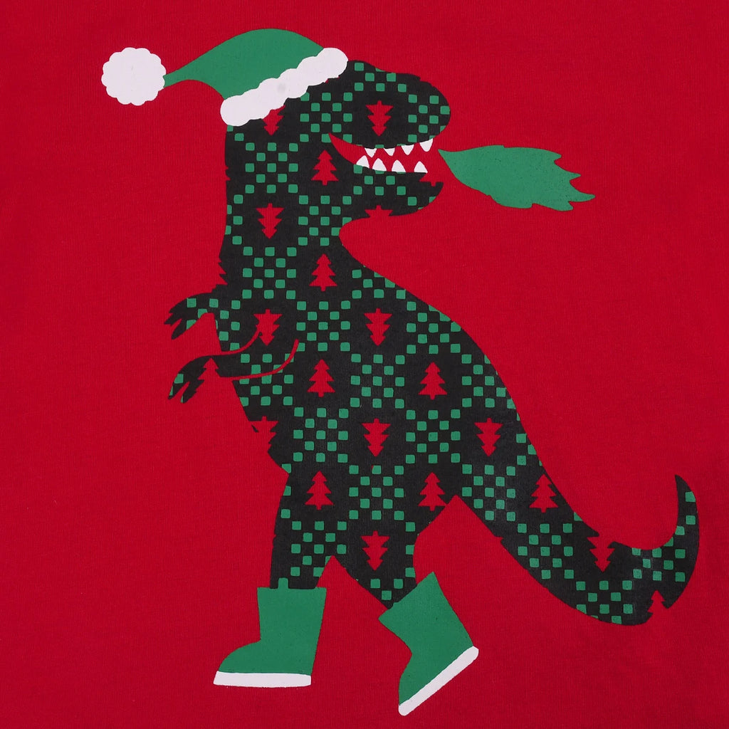 Christmas Pajamas For Little/Big Boys  Long Sleeves Soft Dinosaurs PJs Set Kid Size 2-9Years