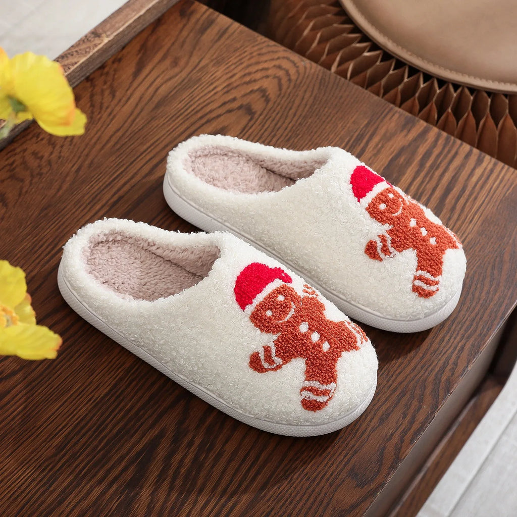 Christmas Bestseller: Grinch Cotton Slippers for Men and Women - Winter Fleece-Lined House Slippers