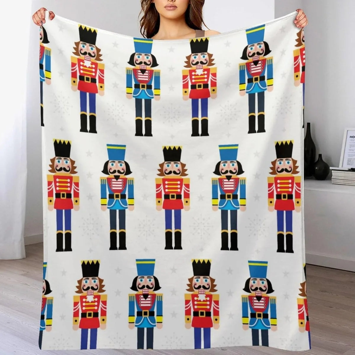 Christmas Blanket Soft Warm Candy Cane Lightweight Flannel Plush Fuzzy Blankets Gift for Women Kids Boys Teens