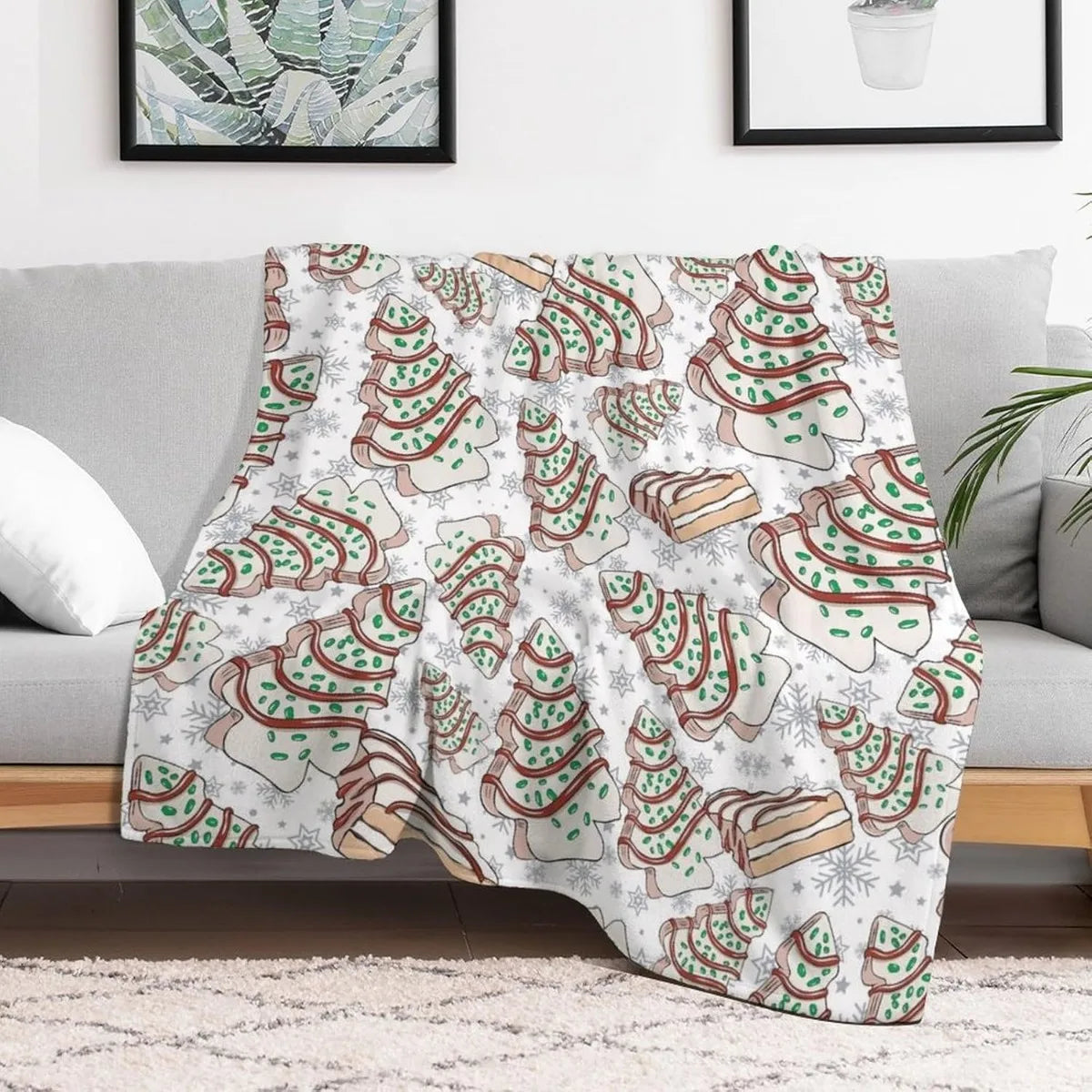 Christmas Blanket Soft Warm Candy Cane Lightweight Flannel Plush Fuzzy Blankets Gift for Women Kids Boys Teens