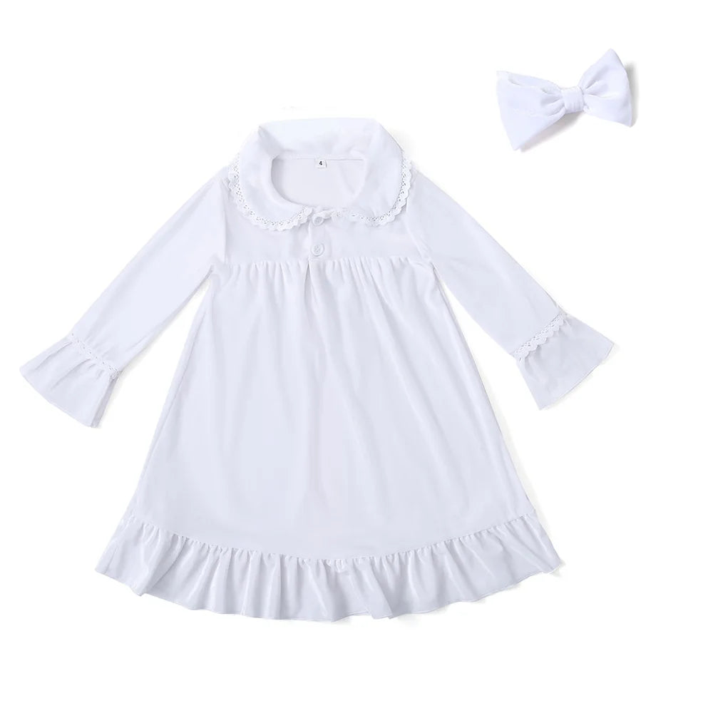 Boys girls baby eye masks bow family matching flannel pyjamas kids velvet Christmas pajamas sets