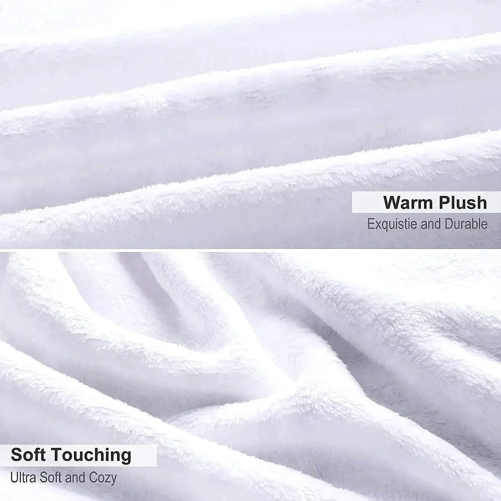 Christmas-Patterned Blanket Microfiber Flannel Cover Blanket Bedroom Living Room Sofa Soft And Comfortable Home Decoration