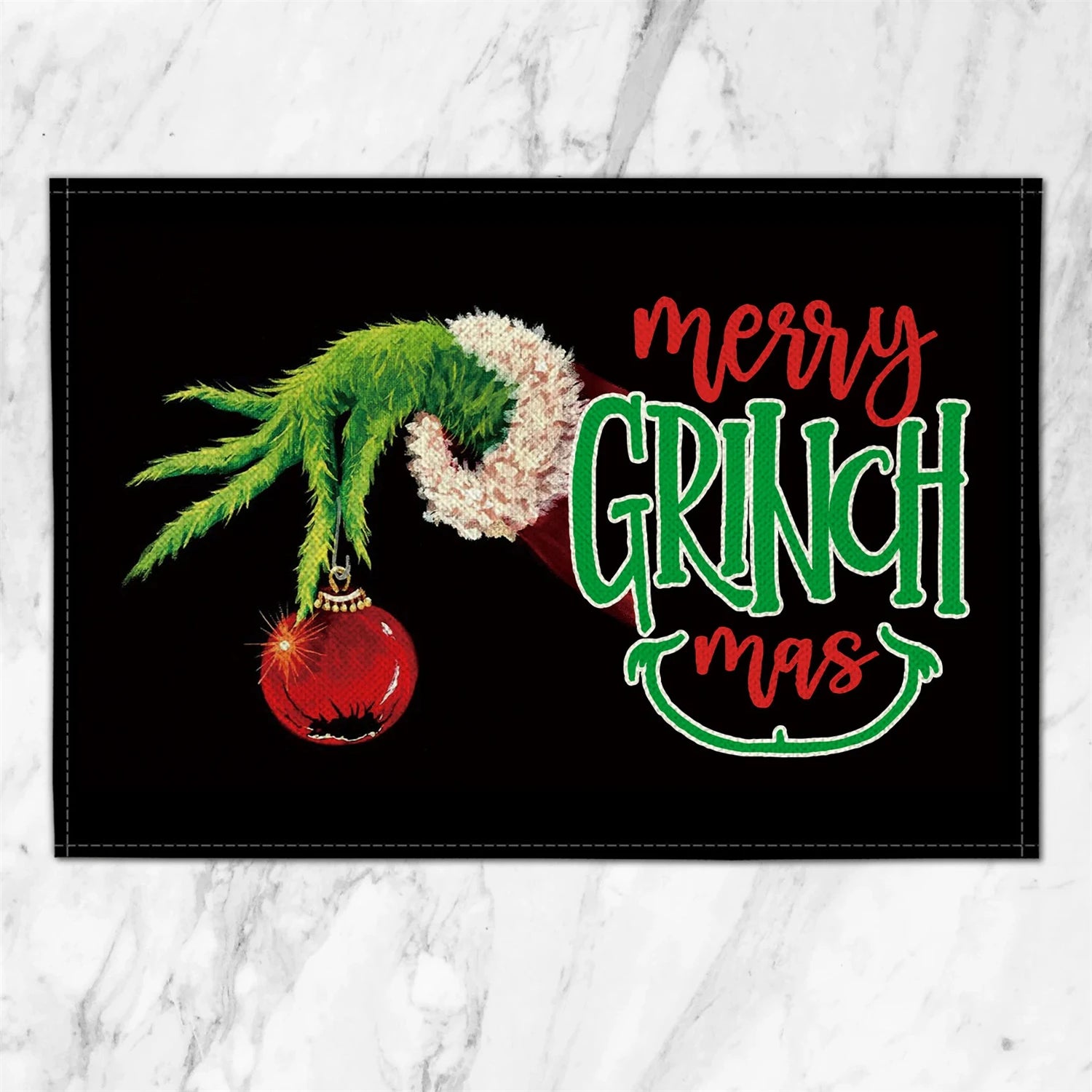 Grinch Table Runner, Christmas Table Runner, Grinchmas Tablecloth, New Year's, Winter, Christmas Decorations, Home Party