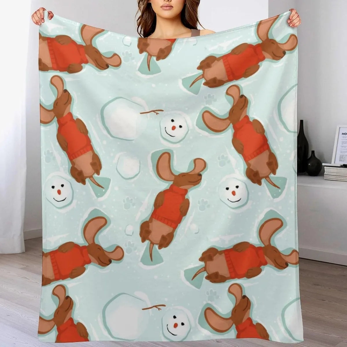 Christmas Blanket Soft Warm Candy Cane Lightweight Flannel Plush Fuzzy Blankets Gift for Women Kids Boys Teens