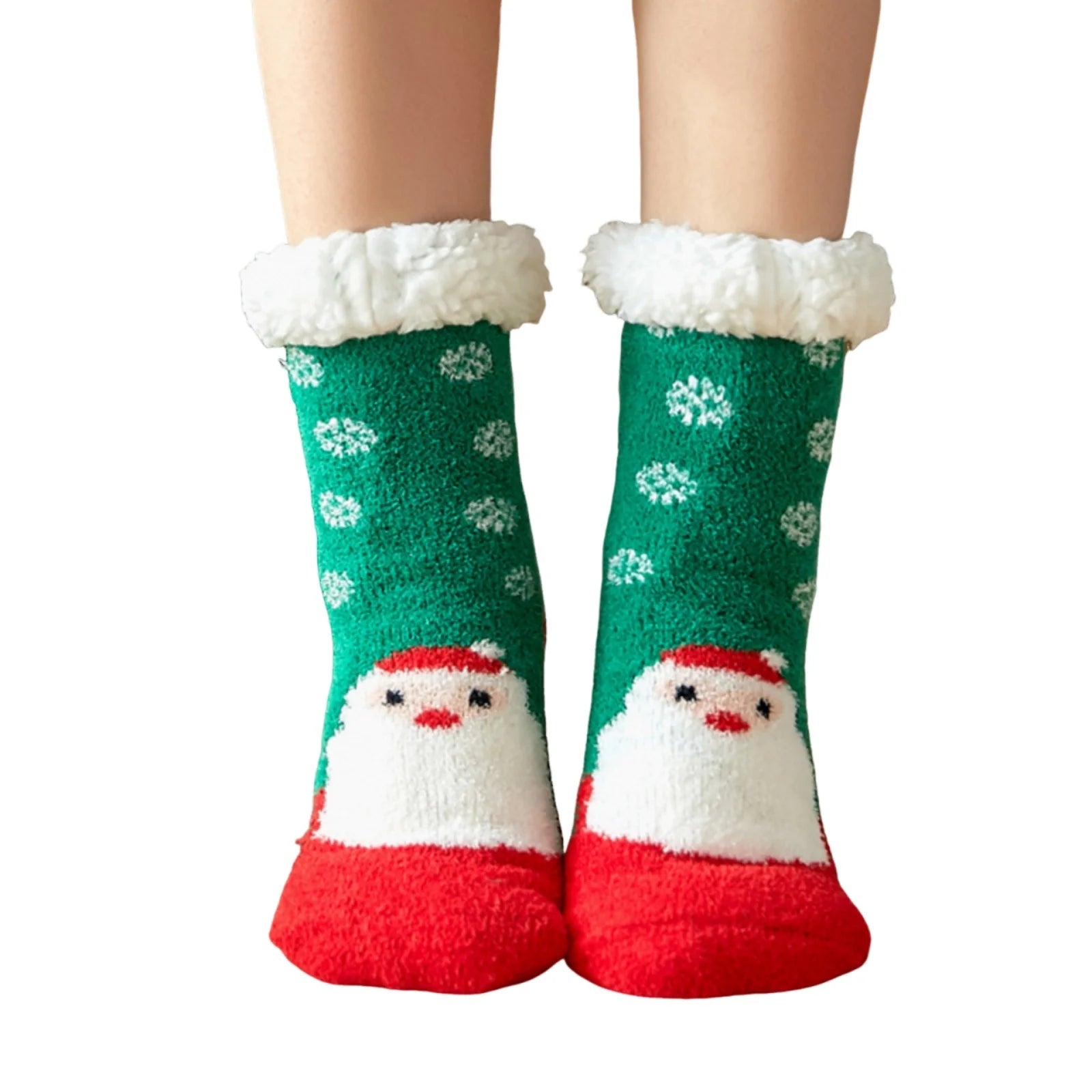 Christmas Fuzzy Slipper Socks Womens Floor Sock Soft Female Shoes Home Indoor Christmas gifts Silicone Non-slip Slipper Socks