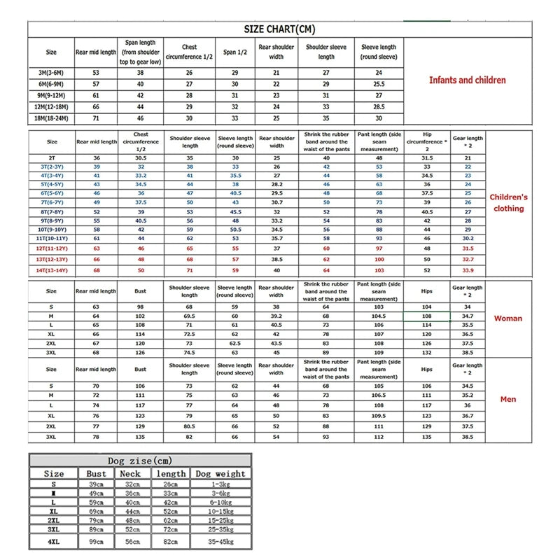 Christmas Pajamas for Family Matching Family Christmas Pajamas Cartoon Print Top + Plaid Pants Matching Sets Xmas Pjs Sleepwear